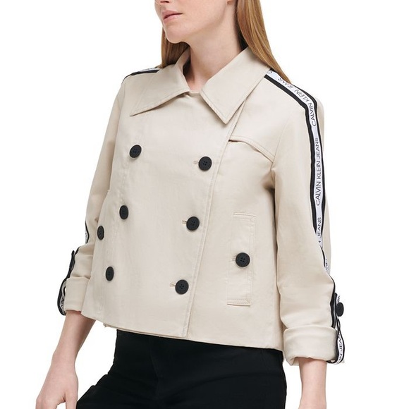 Calvin Klein Jeans Jackets & Blazers - Calvin Klein Cropped Trench